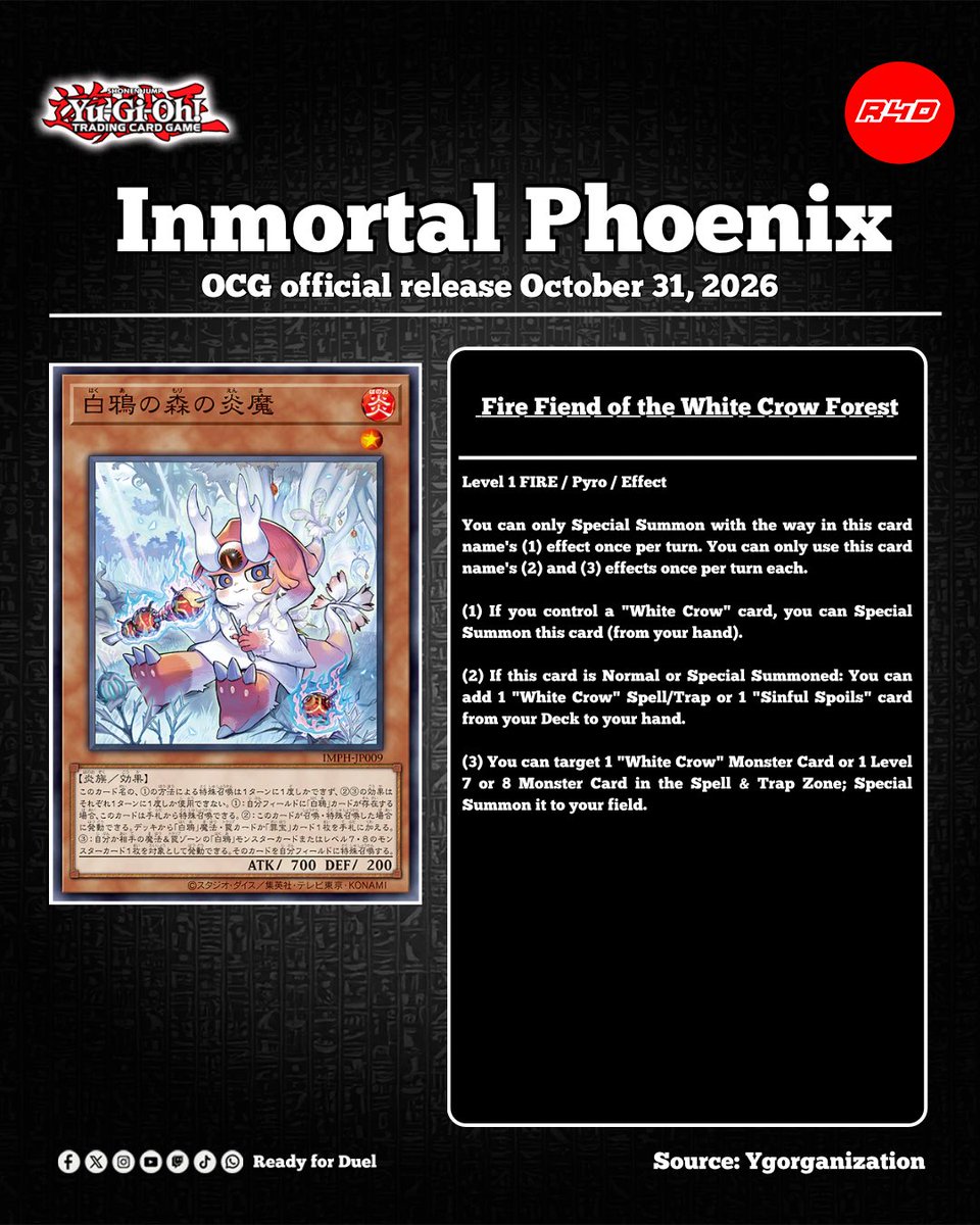 Readyforduel's tweet photo. Diabellze is Waiting Deep in the “White Crow” Forest!
#YuGiOh #OCG #遊戯王 #Readyforduel https://t.co/BKLsClUCXn