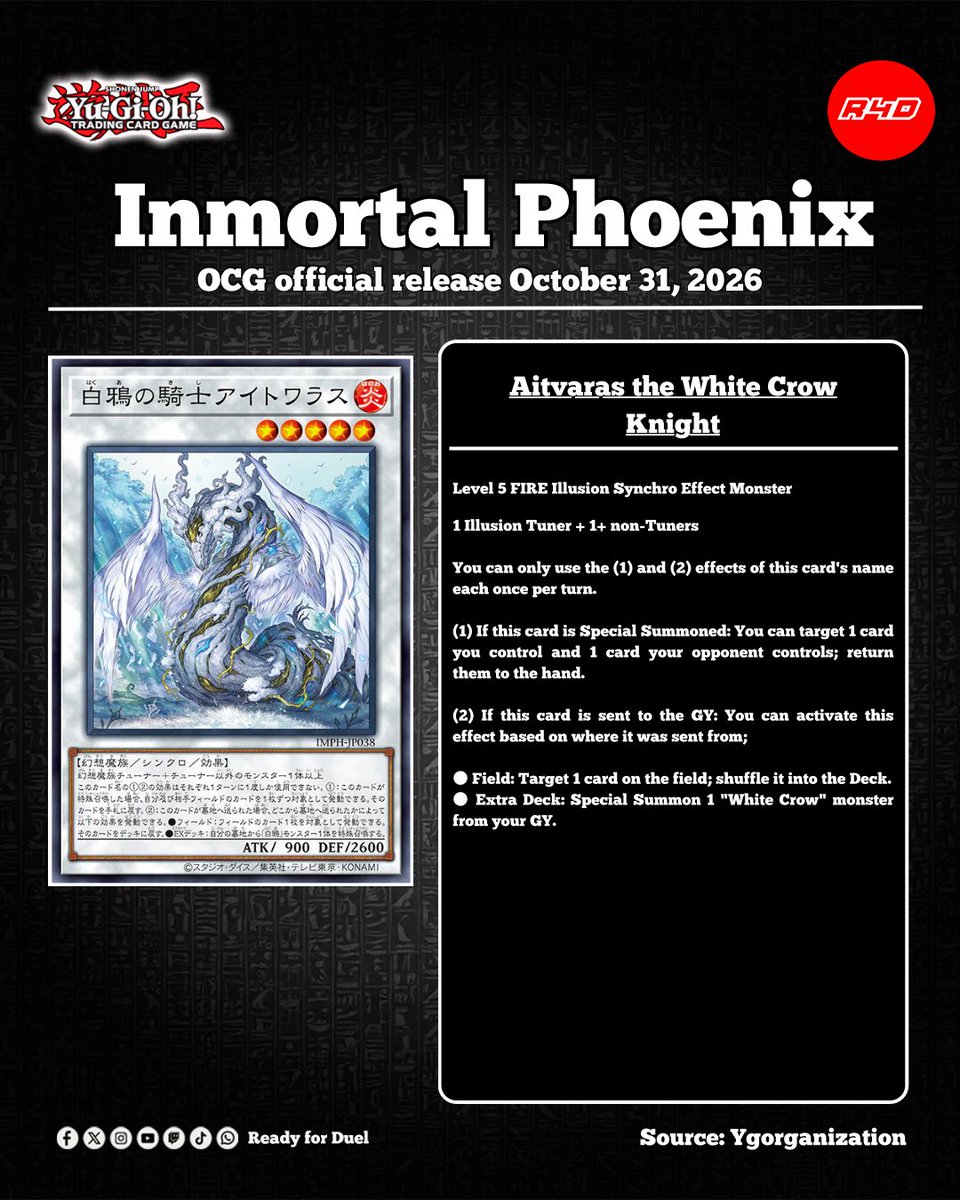 Readyforduel's tweet photo. Diabellze is Waiting Deep in the “White Crow” Forest!
#YuGiOh #OCG #遊戯王 #Readyforduel https://t.co/h1auyGszmA