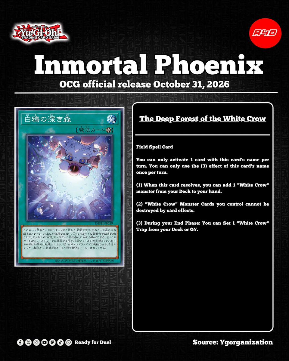 Readyforduel's tweet photo. Diabellze is Waiting Deep in the “White Crow” Forest!
#YuGiOh #OCG #遊戯王 #Readyforduel https://t.co/h1auyGszmA