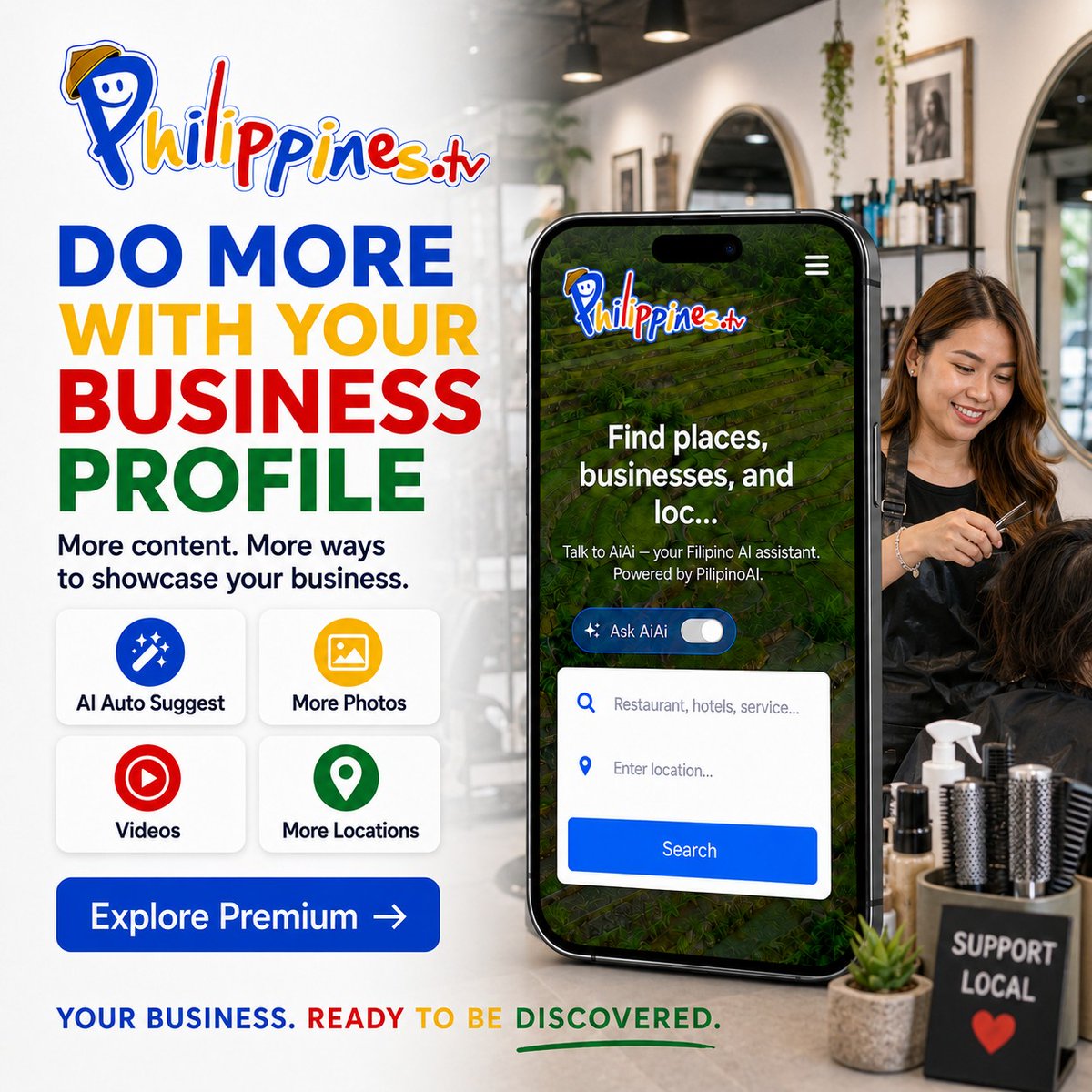 PhilippinesTV's tweet photo. 🚀 Do more with your business profile.

Showcase more photos, videos, locations, and business information with a stronger AI Business Profile on https://t.co/ebOT8jfAfx.

🌐 https://t.co/gJ41xFsSZr

#PhilippinesTV #AIBusinessProfile #AIReady #BusinessGrowth https://t.co/JFOZJRl7Ld