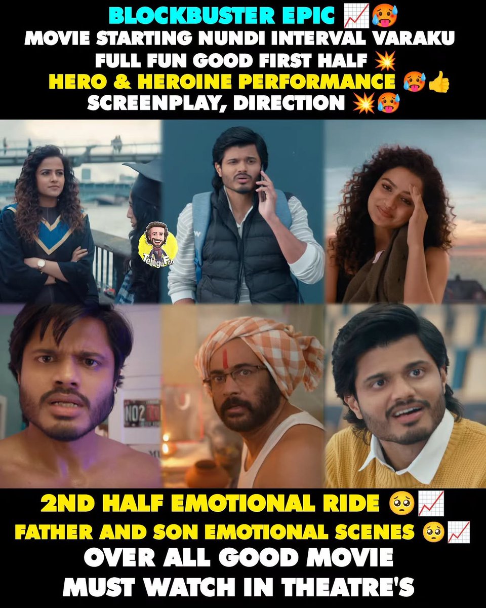 attitudeboy200's tweet photo. Movie excellent ga undi 👌💎
Aa emotions ki Audience baga Connect avutunnaru ❤️‍🔥
#EPIC https://t.co/Gg0a5ojIRC