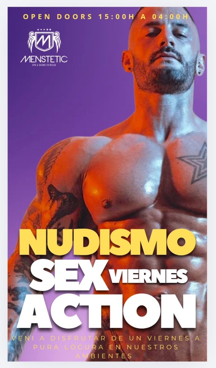 menstetic_sauna's tweet photo. Hoy Viernes día de Cuerpos desnudos en el sauna 
Sex Action para todos 
Querés ganarte una invitación especial?
Dale RT a esta publicación 
Comenta con una cita de que harías en el sauna hoy 
Etiqueta a dos amigos e inscribite a nuestro dm privado 
No te lo pierdas y si sos socio del grupo de WhatsApp tenés tú beneficio exclusivo está noche