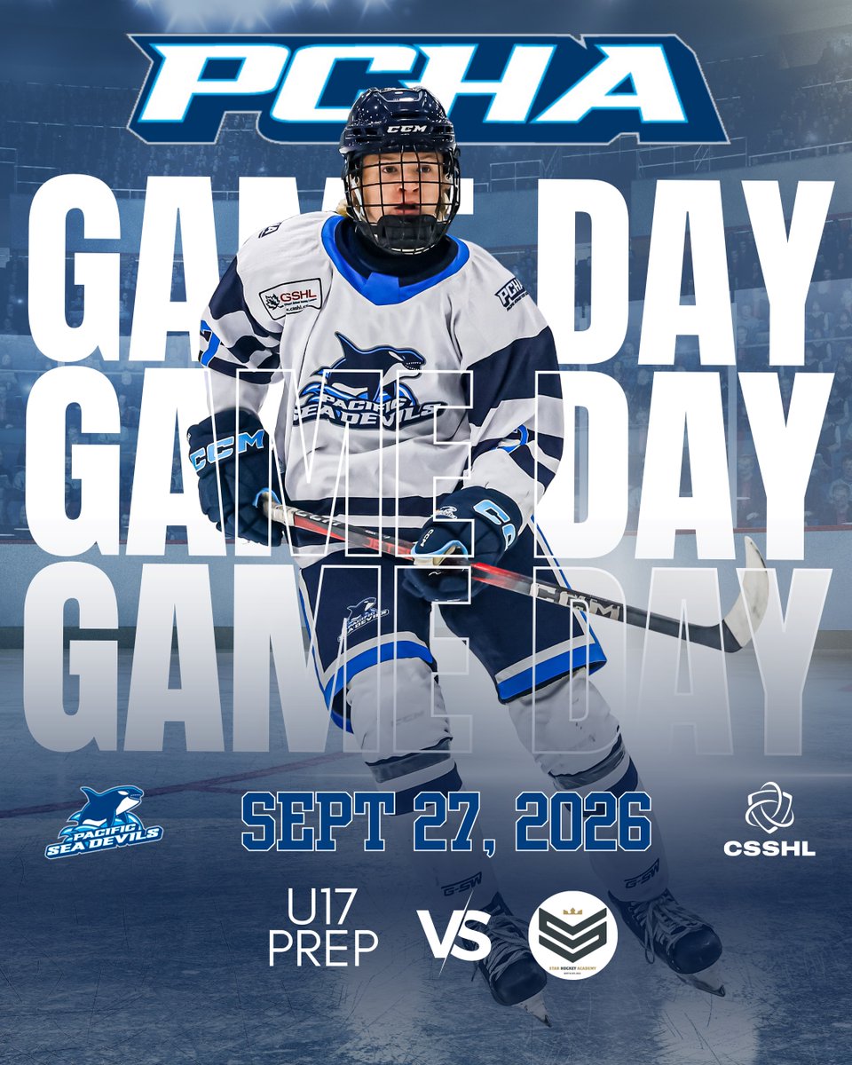 PacificSeaDevil's tweet photo. It's #PCHA Seadevils Game Day! #goseadevilsgo
📺 @FloHockey https://t.co/75p3uKHbjO
🐳 U17 Prep vs @starhockeyusa - 10am @ Kent Valley Ice Centre https://t.co/SQSHLFVMRh