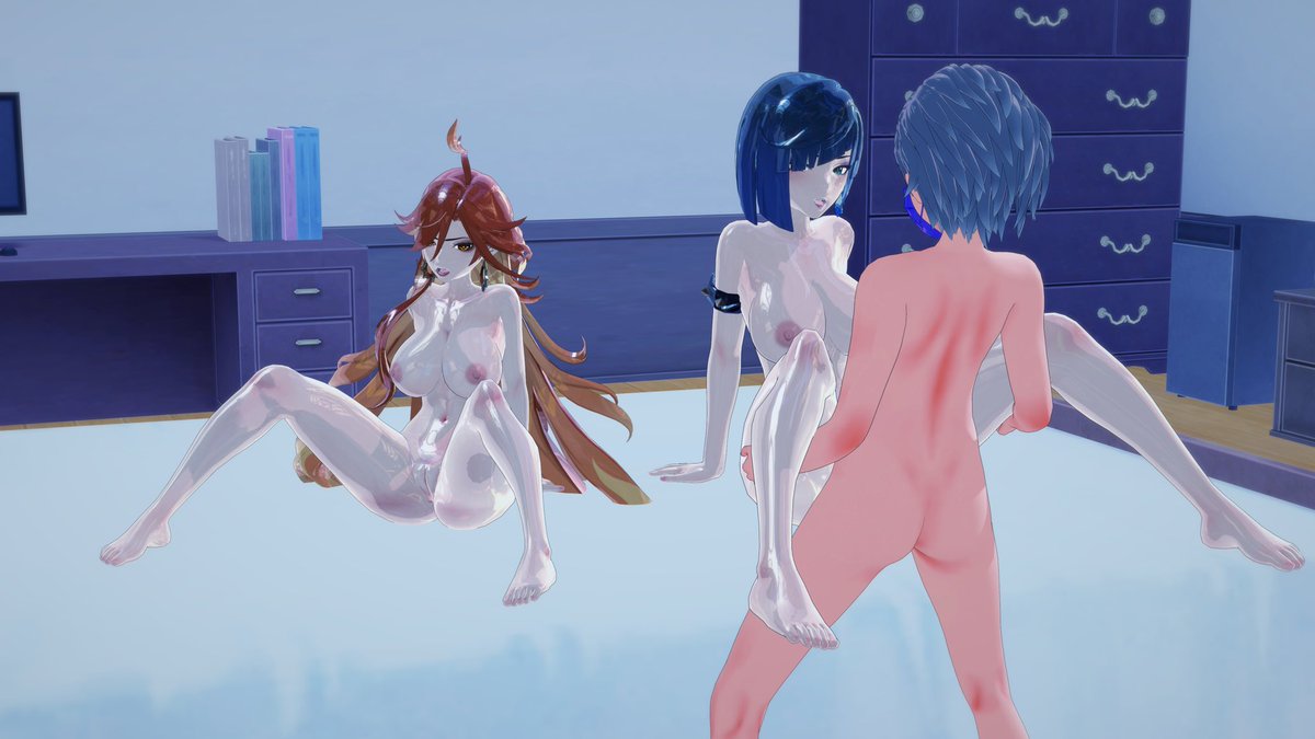 MetallicZoneGT's tweet photo. Anonymous suggestions from The Box:
Three MHA ladies in gold, and Barrett busies himself with two Genshin dolls.
#petrification #asfr #vitrinization #固め #黄金化 https://t.co/62x0xmmLkL