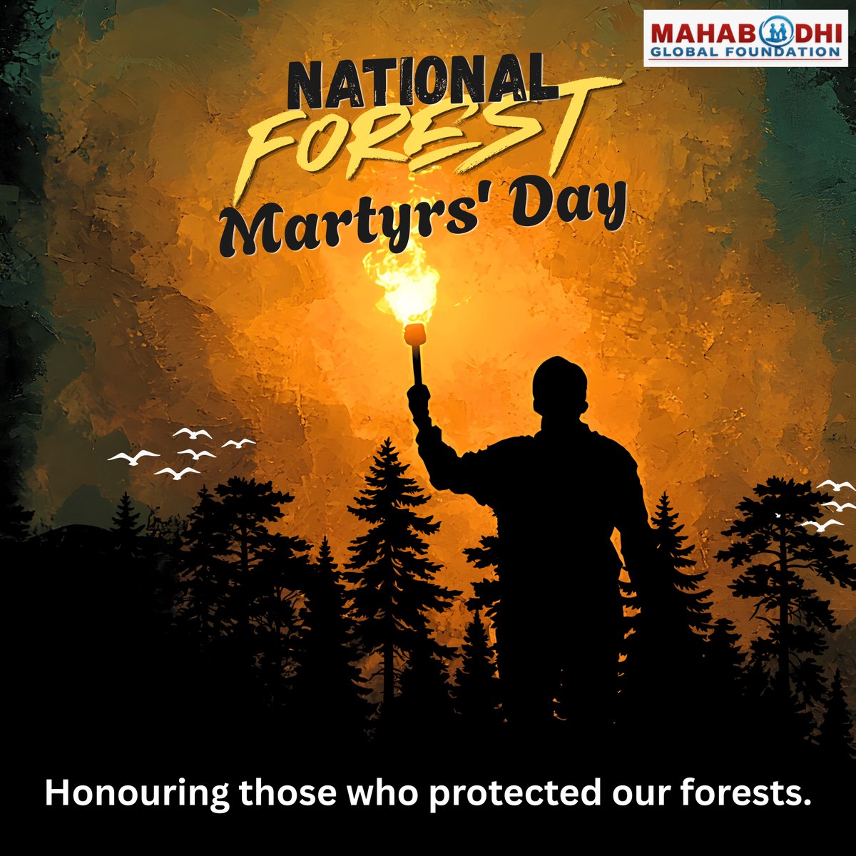 MahabodhiGlobal's tweet photo. On #NationalForestMartyrsDay, we honour the brave individuals who gave their lives defending our forests and wildlife. Their sacrifice reminds us that protecting nature is not just a responsibility—it is a commitment to the future.
#ForestConservation #ProtectOurForests https://t.co/65Pt7F41dL