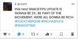 yastanmit's tweet photo. name is snacktips
https://t.co/Gk85UYeuB1 https://t.co/pqJ7VwIQWV