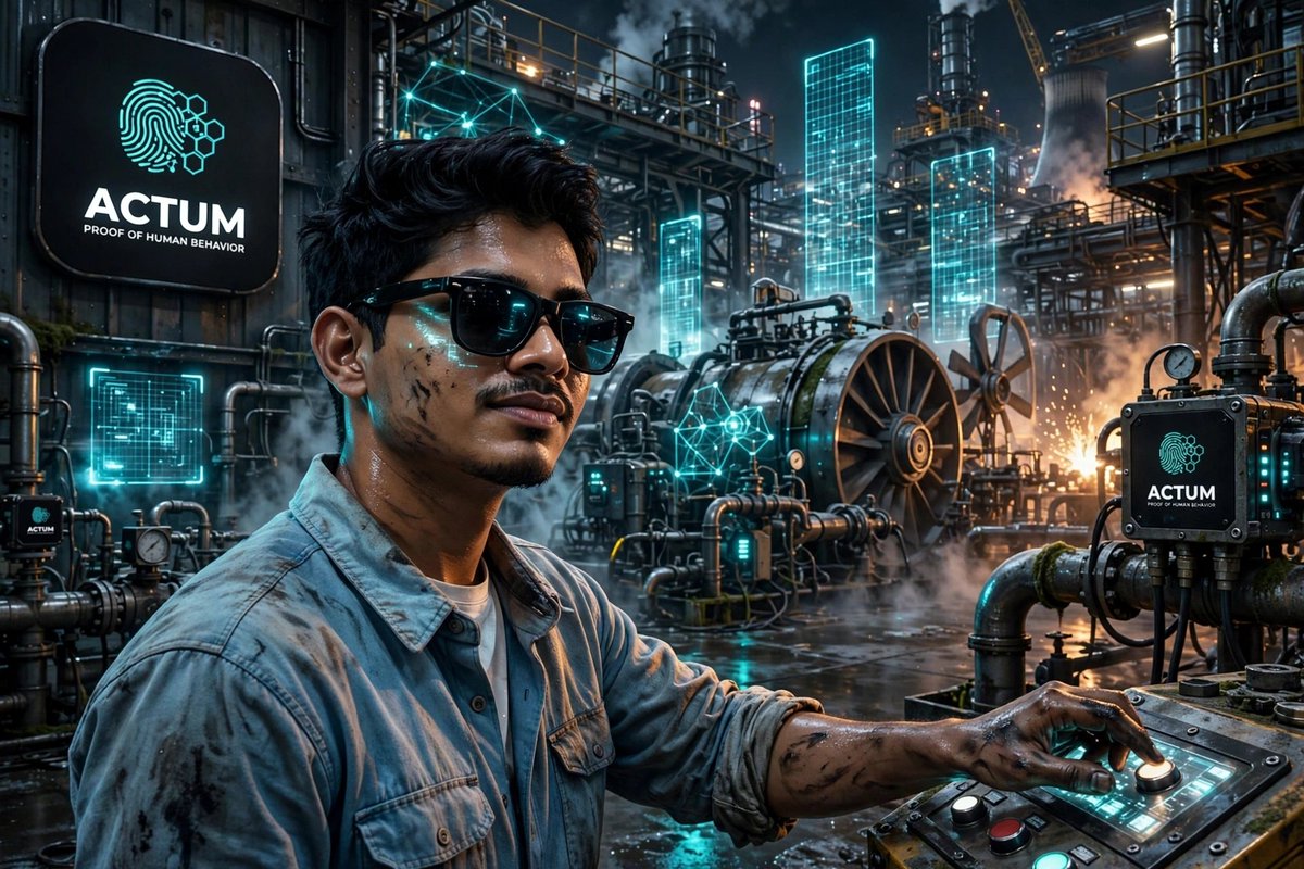 bajuscry's tweet photo. Actum AI isn’t chasing bigger models. It’s focused on proving what actually happened: who acted, what changed, and whether it can be verified. That’s the DePIN lane—real factory work, backed by proof. Quiet project. Watch the consistent ones. @Actum_AI @Actum_system #Actum #POHA https://t.co/oeXHKd1xK7