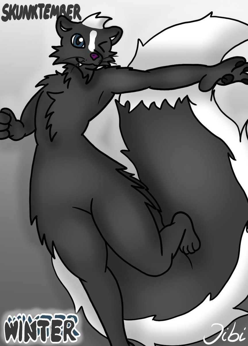 jibinyan_yt's tweet photo. #Skunktember 11 🦨

Today with our stinker:

@WinterMephitid 

His tail is so fluffy

#skunk #furry #skunkfurry #skunkart #furryart #drawing https://t.co/FyGzXeV85Z