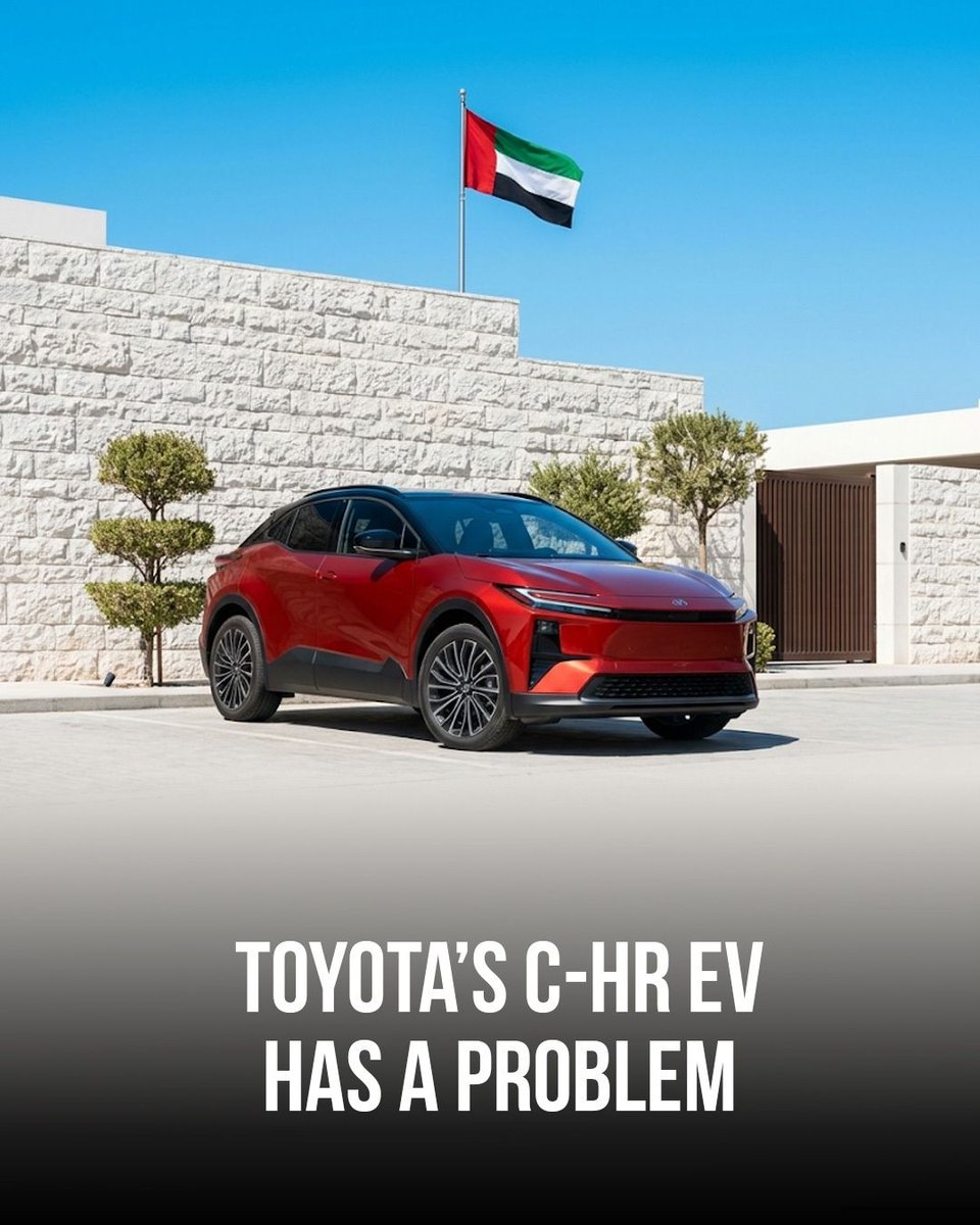auto_ae's tweet photo. Toyota is recalling around 10,000 2026 C-HR EVs over a software bug that can overcharge the battery during regenerative braking and cause power loss. Would this recall worry you? Would you still buy the C-HR EV?
🚗 https://t.co/JtvNmeWZYh
#autoae #carnews #ToyotaCHR #ToyotaEV #EVRecall