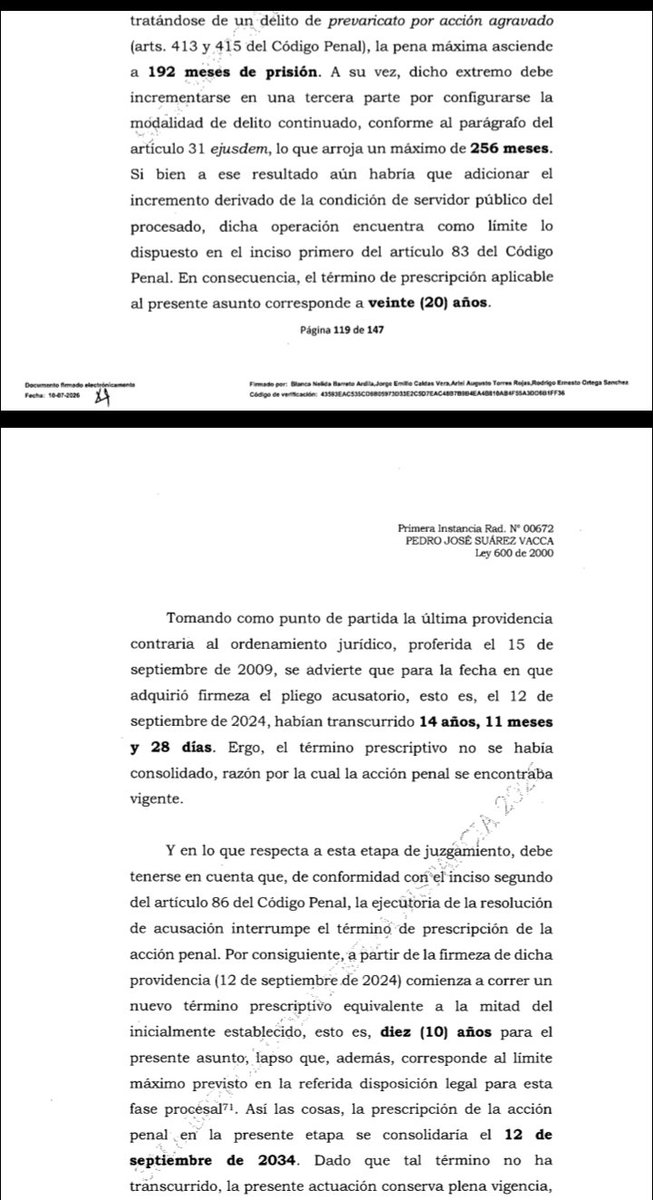 yeniver92's tweet photo. @SiervaMaria16 @raitello Dra. Te comparto la SP 311 del 2026   allí aborda un tema de extorsión o concusión y la SEP 103 también del 2026 en ambas hay un apartado interesante de leer con respecto a el límite de los 10 años para servidores públicos. https://t.co/LuMVS6WoE6