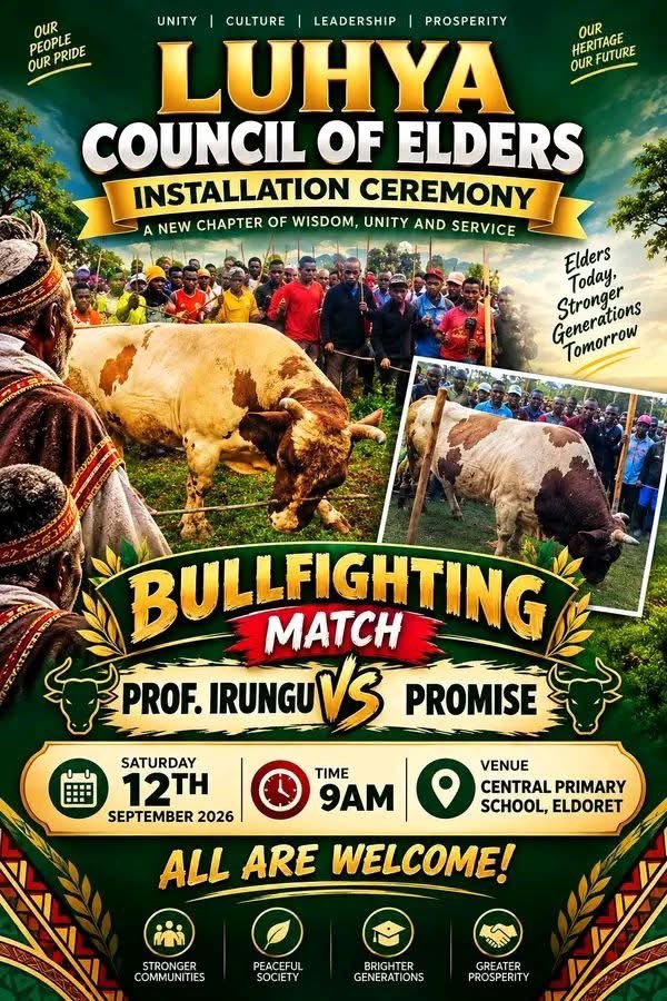 MurungaNixon's tweet photo. Bullfighting imefika Eldoret. Hatari sana 🔥🔥🔥 https://t.co/xoMABQr34N