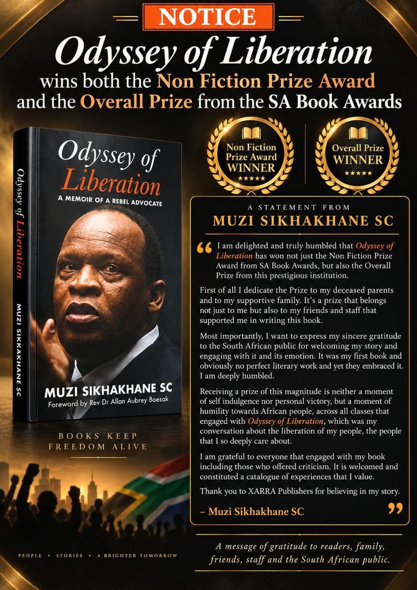 PetersWonderboy's tweet photo. "This is a book for all South Africans...an invitation to join or continue a struggle for justice, dignity, and a life that is far from over. It is powerful. It is enriching. It is uplifting...the invitation to let a new earth rise, remains open.We should accept."-Dr Allan Boesak https://t.co/8CIfCjTyQF