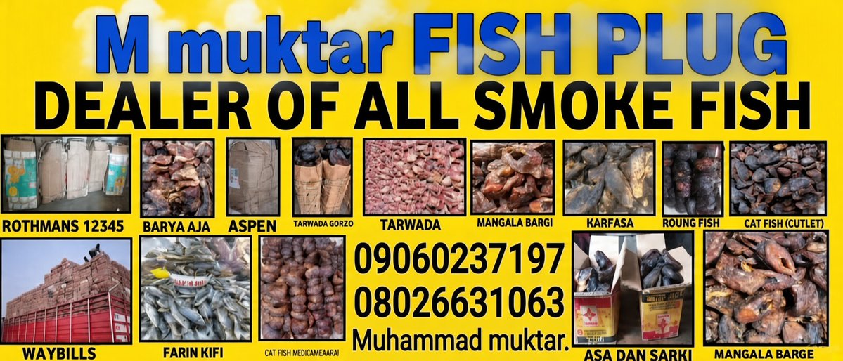 Sir_Muhammad_'s tweet photo. I specialize in the sale of premium quality smoked fish.
Available varieties include: Catfish, Asa, Bargi, Aja and other well smoked varieties.

We supply in both bulk and small portions to meet household and business needs.  
Nationwide delivery 

https://t.co/s1FkV2PIlz https://t.co/LT1y80L0zV