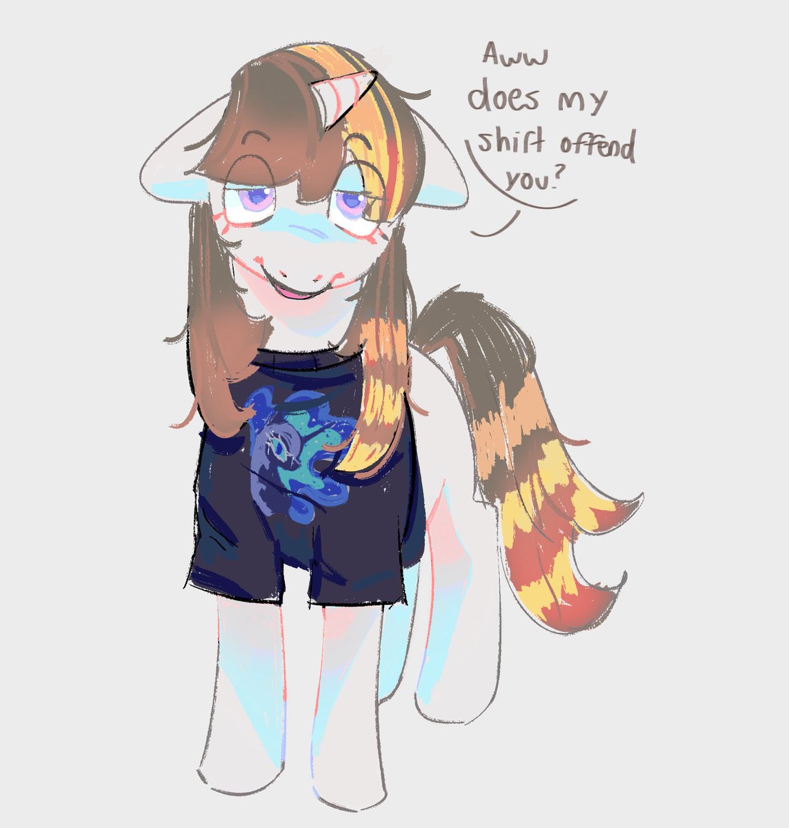 sunny_sighs's tweet photo. ragebaiting pony https://t.co/xGXDFUul8x