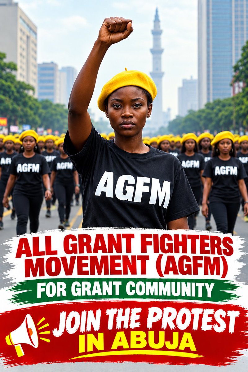 GrantFighters's tweet photo. Today is the day to stand together! ✊🏾
For everyone who has been scammed, exploited, your voice matters. Don’t stay silent,
🇳🇬 JOIN THE PROTEST TODAY 
JOIN OUR TELEGRAM GROUP 
https://t.co/HfO1vnBQBB
@PoliceNG 
@NGRSenate 
@NigeriaGov https://t.co/0YHIkKPe3z