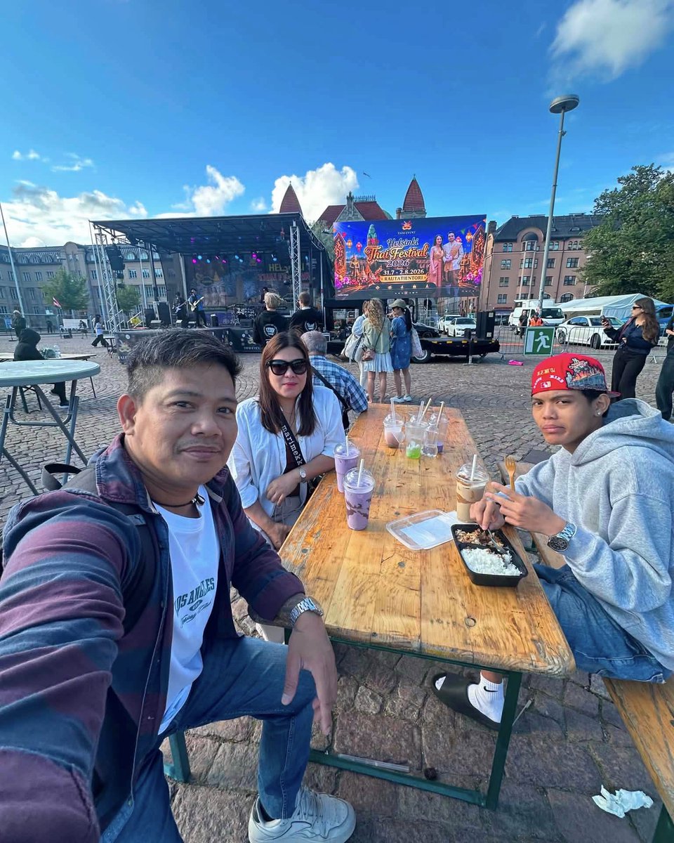 22Maku's tweet photo. Last day, Day 3 
Thailand Festival Helsinki 
Worth it and so much fun! We came back to REKADOS for three days—the food was delicious and great value, and their Filipino staff were so kind! https://t.co/EStpLSKCuW