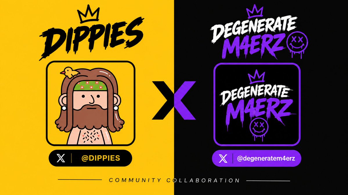 degeneratem4erz's tweet photo. Degenerate Mfers are glad to announce a collaboration with @Dippies 

Spots have been raffled to our community members https://t.co/SsG0quH8Xb