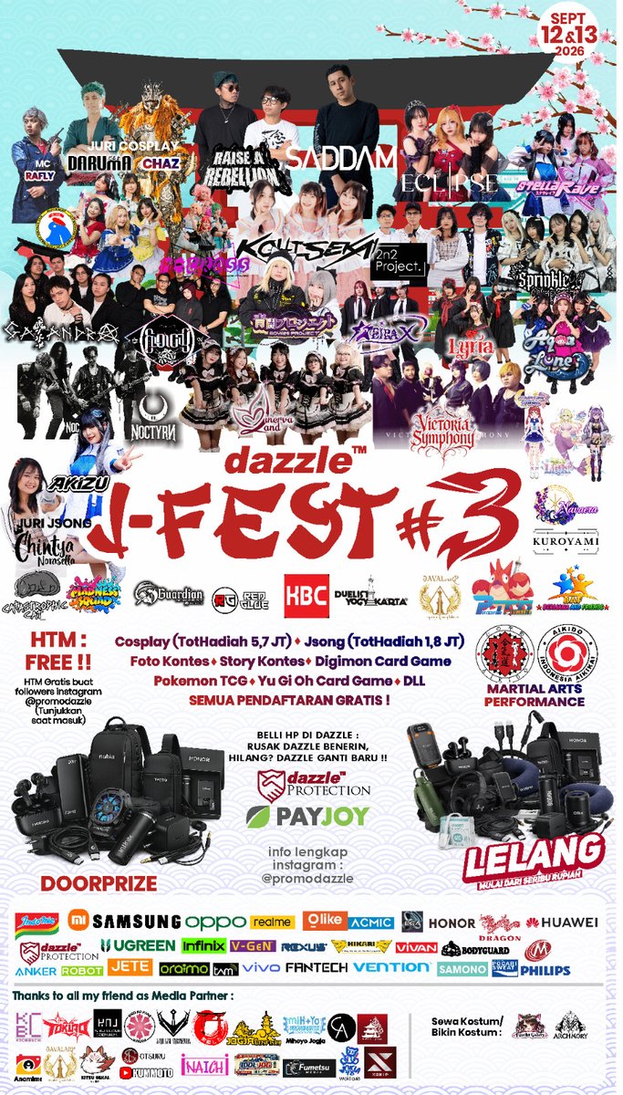 MarielaRiona's tweet photo. Hihiii! Apahhh? Chibi School Goes to Event???
Jangan Lupa Dateng & Ramaikan Perform Lori Light, Mariela Riona & Evara Lyrissha ke Dazzle J-Fest #3 yahh!
🗓️12 September 2026
⏰10.30 WIB
📍Super Dazzle Gejayan, Yogyakarta
See u All~
#Vtuber #Jfest https://t.co/jKrVDJUBno