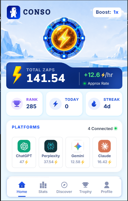 ChhagolP's tweet photo. 🚀 Exploring CONSO Extension and loving the idea behind it! ⚡
Interested in AI? Join CONSO and discover it yourself! 🔥
🔗 https://t.co/yMhxchNVeD
@conso_xyz https://t.co/7MprD0VFhD