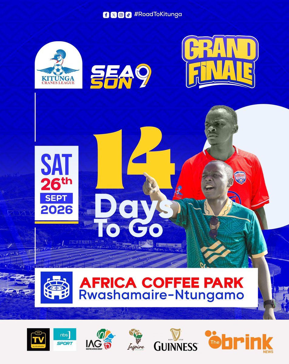 KitungaLeague's tweet photo. A fortnight to the D - day at @africoffeepark .

How ready is your camp ?

#KitungaLeague #RoadToKitunga https://t.co/26FGPNlCVY