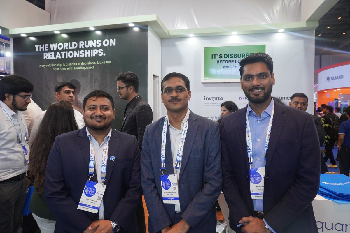 LeadSquared's tweet photo. And that's a wrap on Day 2 of #GFF2026!

Many conversations today kept circling back to the same idea: customers don't want generic banking anymore. They want institutions that recognize them, anticipate them, and respond in real time — without compromising on trust or privacy.

That's the tension every bank and fintech in the room is trying to solve. Hyper-personalization sounds simple in a slide. Operationalizing it — breaking down data silos, embedding intelligence across every channel and doing it responsibly — is where the real work happens.

On that note, we're thrilled about the panel that our Co-founder and CEO, Nilesh Patel, will be moderating: 
Session title: Hyper-Personalized Banking at Scale
Time: 1:05 - 1:45 PM IST
Room: The Studio

Catch the session and find us after at booth J16!