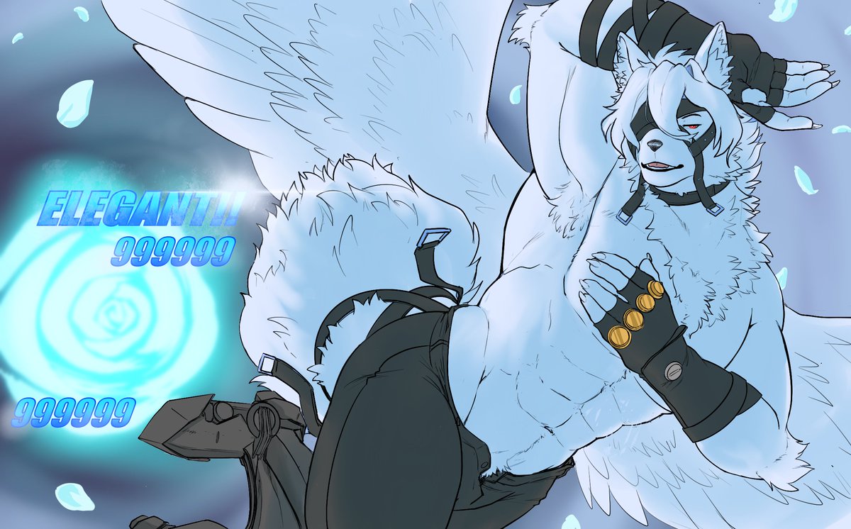 TsukiArting's tweet photo. What kind of damage is this? Shatter? Sheer damage?... No... It's...! ELEGANT!!!! https://t.co/75THNjqSnn