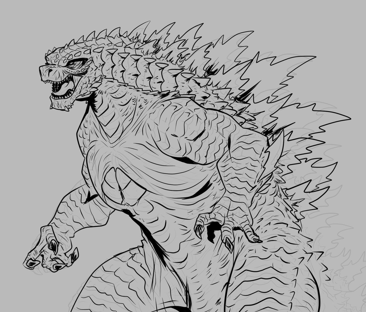 PXLR29's tweet photo. Me gusta dibujar al MV Goji todo fuertote y chichon para complacer ligeramente a esa parte del fandom que es "Monster fucker"

Aunque realmente es parte de mi estilo al darle un cuerpo más atletico a los personajes masculinos https://t.co/vAKZU5QLA9