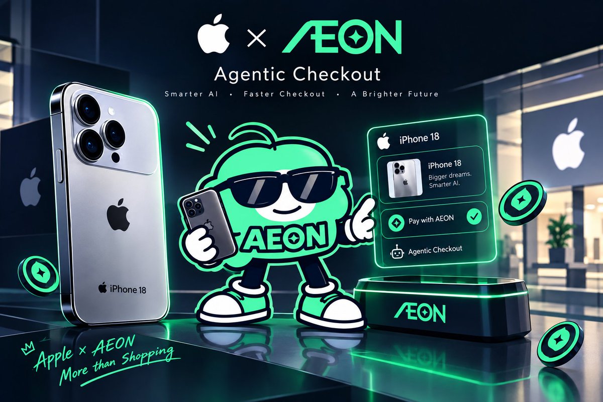 GummPjg83363's tweet photo. @AEON_Community @Apple 🥹
0xe3cDE55186Bb3AE81A63cadaF383723561881E0a
@Torabba558566
@Cbd1167156
@Arif1861

$AEON #Iphone18 #AgenticCheckout #AICard https://t.co/WL0fdRvIlE