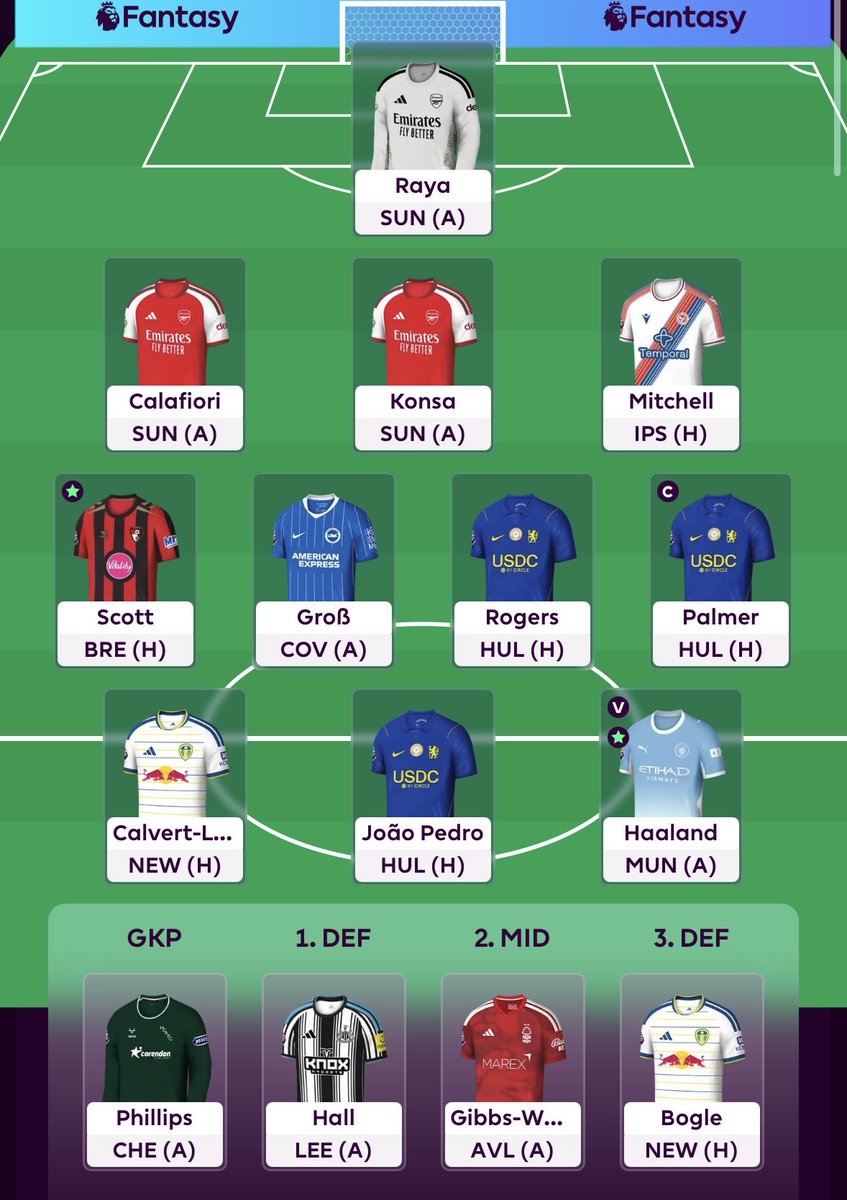FPLenin's tweet photo. @FPLParky Not too far off mine - some selection headaches for sure this week. https://t.co/9fcR9nCl2U