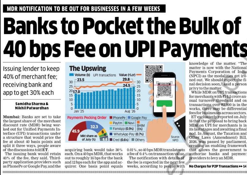 _SahilBalani__'s tweet photo. MDR on UPI Payments https://t.co/joah3xSkth