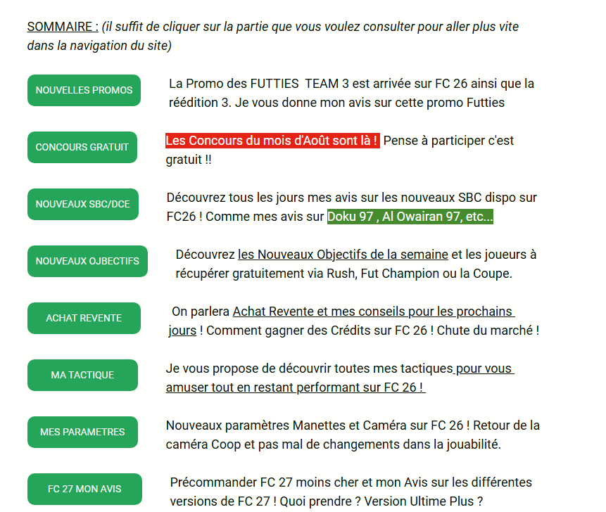 robert87000's tweet photo. ✅Le site est gratuit ( vous avez tout mon achat revente dessus tous les dimanches matin avant 9h mais aussi mes paramètres manettes, caméra, tactique )

https://t.co/ZX2EKZEaEq

Pas besoin de bloqueur de pub, il y aura 0 pub pour vous embêter ❤️❤️

Pour aller plus vite, le site a un sommaire au début de chaque article pour éviter que vous perdiez du temps

Merci à tous pour votre soutien en espérant qu'il continuera à vous aider au quotidien sur FC 27
