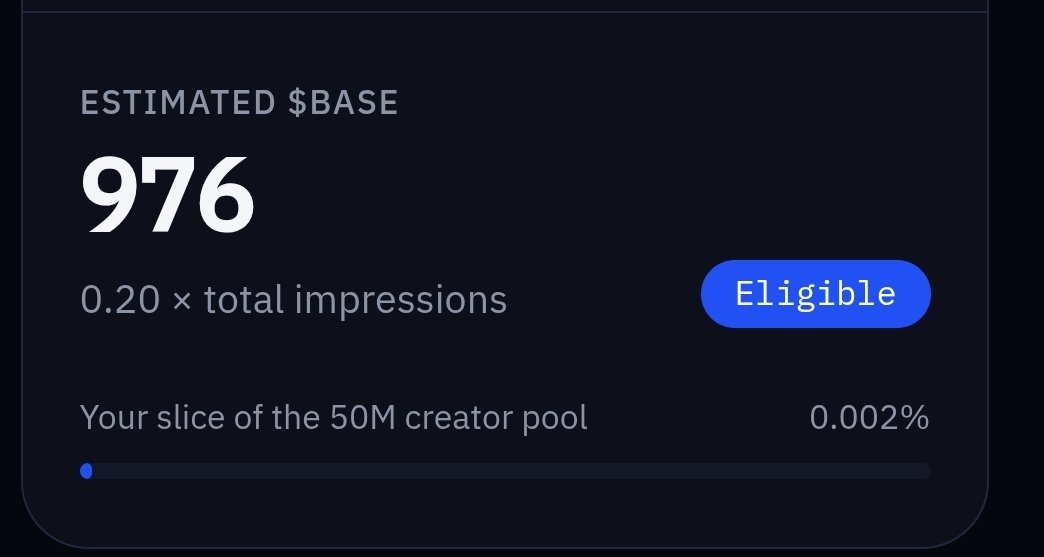 danilpop4's tweet photo. Apparently, some @base creators could be looking at a VERY interesting $BASE allocation 👀

An unofficial checker currently estimates that I could be eligible for 976 $BASE.

My personal speculative range for TGE:

🔴 Bear: $0.05–$0.10
🟡 Base: $0.20–$0.50
🟢 Bull: $0.75–$1.50 https://t.co/DaqYkQLDIX