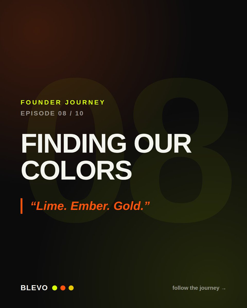 imsonup_'s tweet photo. Lime: the jolt. Ember: the push. Gold: the win landing.
Tomorrow: something I've genuinely never done before for this app. #BuildInPublic #Blevo https://t.co/Cv59fkReqM