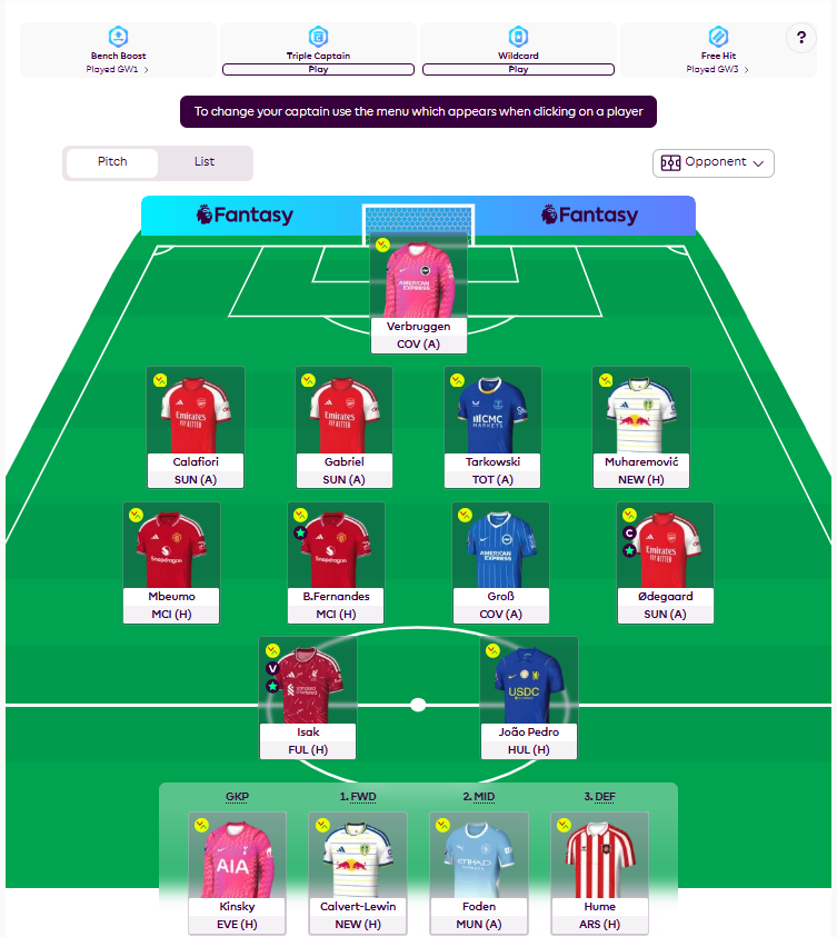 Lumutsegitiga's tweet photo. 🚨GW 4 ✅🚨
🔒 I've just locked in my GW 4 team

Odegaard ✅ - Szoboszlai ❌ 
🧢Odegaard
💵0.3 M
🌏 90.8 k

Since Foden is uncertainty in minute play, think to bench him now

What do you guys think??

#FPLCommunity
#GW4
#FantasyPremierLeague https://t.co/DsvOWiQ7yk