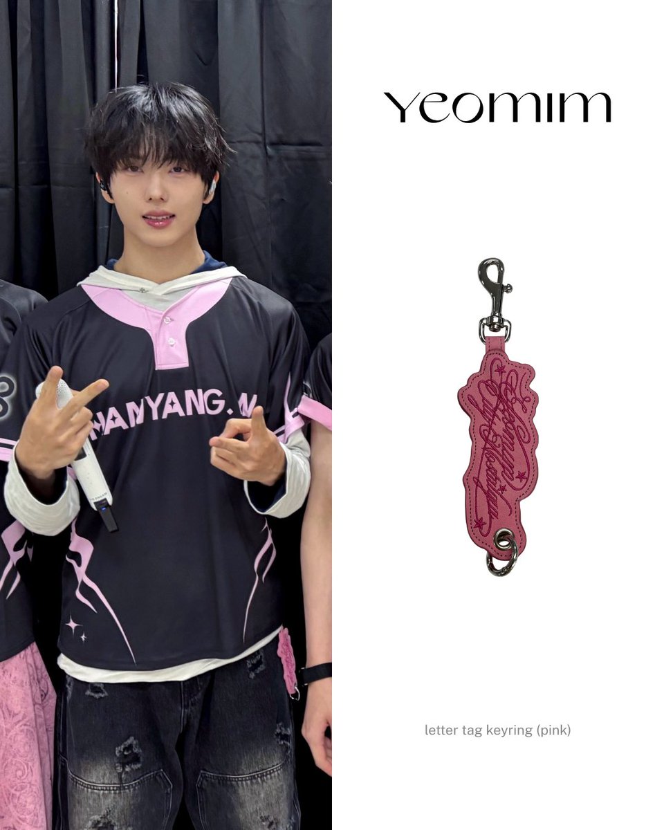 emmabesidepr's tweet photo. 엔시티드림 지성의 인스타그램 속 키링 정보!

✔️Celeb: NCT DREAM 엔시티드림 지성
✔️Brand: YEOMIM
✔️Item: letter tag keyring (pink)
✔️Media: NCT DREAM 공식 인스타그램

#nctdream #jisung #yeomim #엔시티드림 #지성 #엔시티드림패션 #지성패션 #여밈 https://t.co/Hg1i6CGwZk
