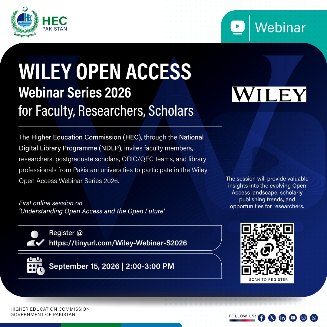 hecpkofficial's tweet photo. Join the webinar on “Understanding Open Access and the Open Future” and explore the evolving Open Access landscape and opportunities for faculty, researchers and scholars.

𝗦𝗲𝗽𝘁𝗲𝗺𝗯𝗲𝗿 𝟭𝟱, 𝟮𝟬𝟮𝟲 I  𝟮:𝟬𝟬-𝟯:𝟬𝟬 𝗣𝗠

Register: https://t.co/VCYRwQAR29 https://t.co/QV576BxxZq