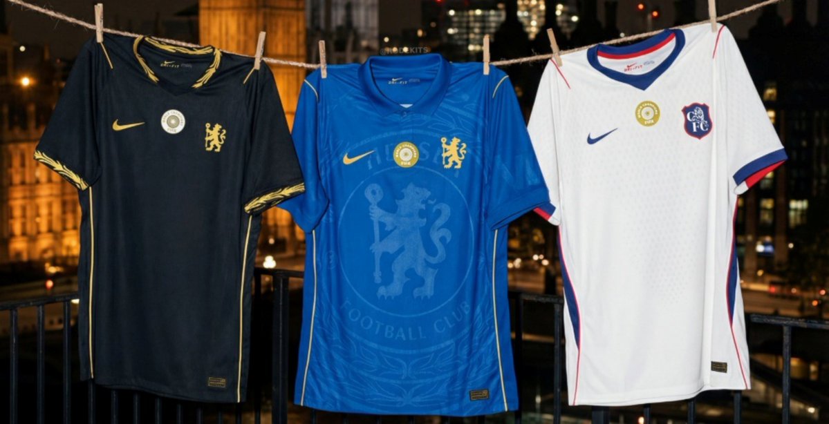 jadebusayo's tweet photo. CHELSEA FANS!!! 🔵  
3-in-1 Pack just landed  
Comes with Carton
Home 🔵 | Away ⚫  | Third   ⚪
All with FIFA World Champions badge.  

Player's Version Package NGN75,000
Fan's Version Package
NGN46,000

📍Lagos And Abeokuta 
📱08103611237

#Chelsea #CFC  #Jerseys https://t.co/gbkR3Yc8id