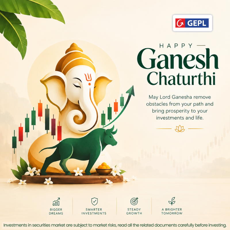 gepl_capital's tweet photo. May Lord Ganesha remove obstacles, inspire wiser decisions and guide every new beginning towards a brighter tomorrow. 🙏✨

Happy Ganesh Chaturthi!

#HappyGaneshChaturthi #GaneshChaturthi2026 #GanpatiBappaMorya #FinancialWisdom #InvestorAwareness https://t.co/hHwqaAoocb