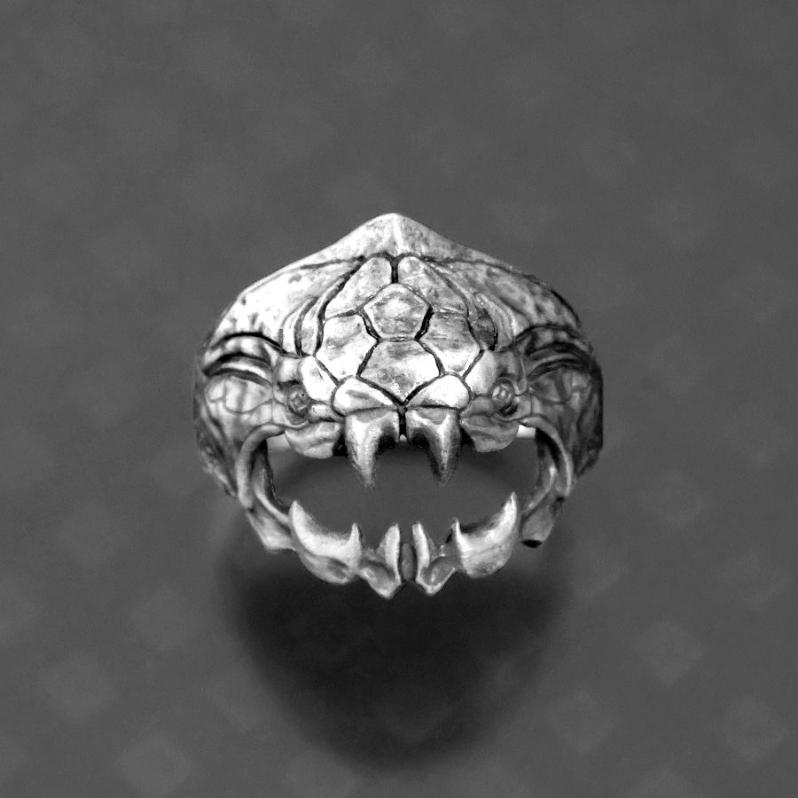 SILVER_GEEKS's tweet photo. 新作リング！
"ダンクルオステウス"の頭骨化石を表現

STRANGE FREAK DESIGNS
「ダンクルオステウス リング S」をアップ！
https://t.co/tyYrDQ5Rc6

古代デボン紀に生息していた水生生物。
こちらはLサイズ
https://t.co/GlI8BE1V3t

#sfdjp
@STRANGE_FREAK https://t.co/hYRdwS4GVl