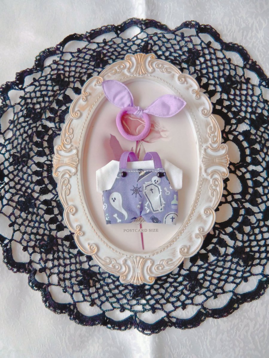 usamihara39's tweet photo. ・10cmぬい服 サロペット ・

ハロウィン柄「紫」

・BOOTHにて販売開始・
#ハンドメイド #ぬい服 #ぬい活 #BOOTH https://t.co/yjGSSCQWiH