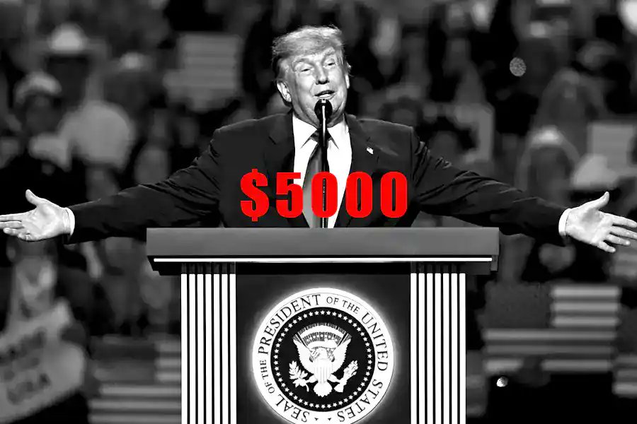 menoopiu's tweet photo. Perchè i 5000 #dollari promessi da Trump sono una frode elettorale: #Trump in un comizio ha promesso 5000 dollari per ogni americano se i repubblicani vinceranno le prossime elezioni di #midterm https://t.co/7Lh2VDSR8Z https://t.co/yWDf6KDgB3