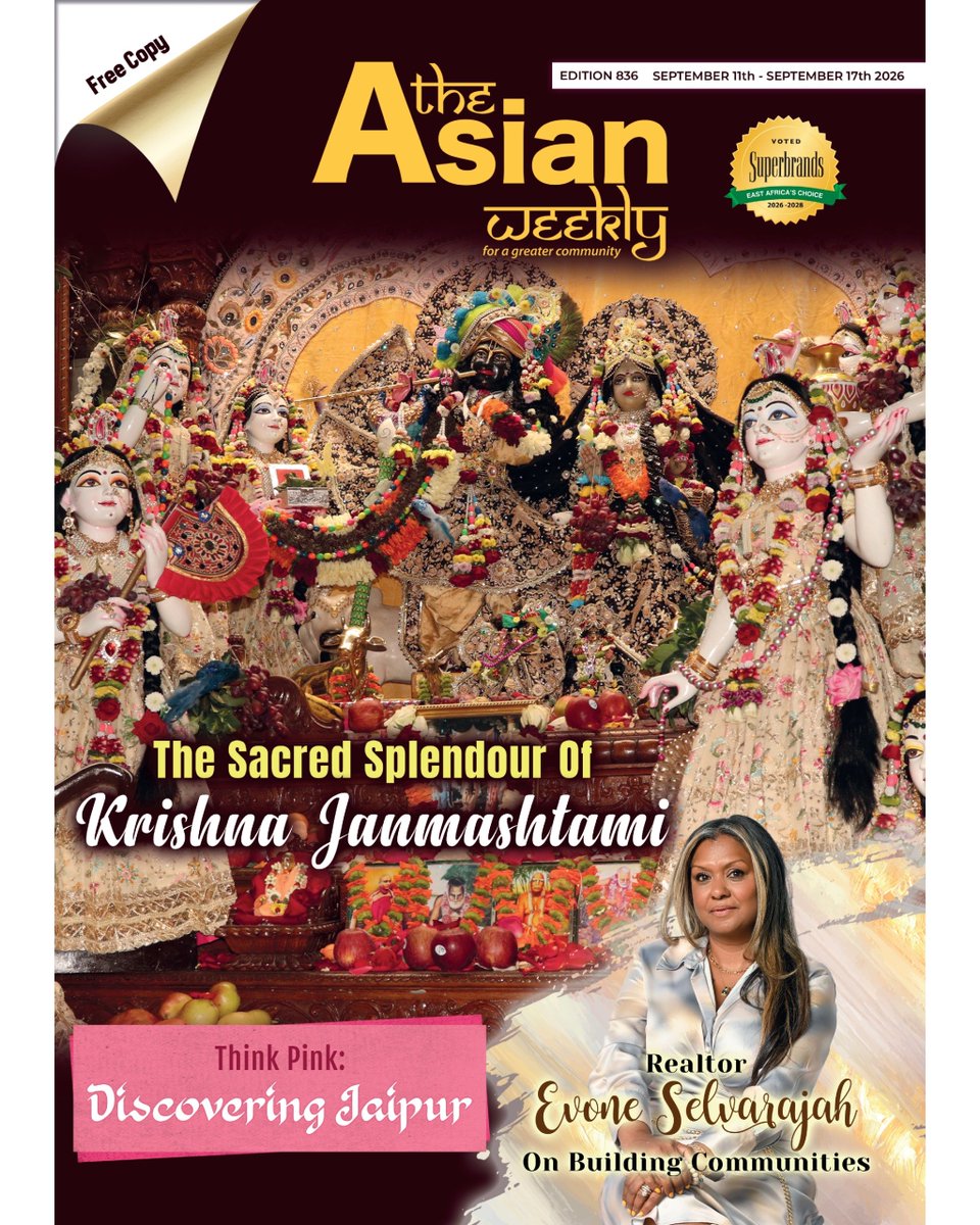 TheAsianWeekly's tweet photo. See how Krishna Janmashtami was celebrated; go to Jaipur in Discover India; and inside the real estate sector with Evone Selvarajah. These and more in Edition 836.

#TAW #TheAsianWeekly #communitypaper https://t.co/BCN4rrZ4rD