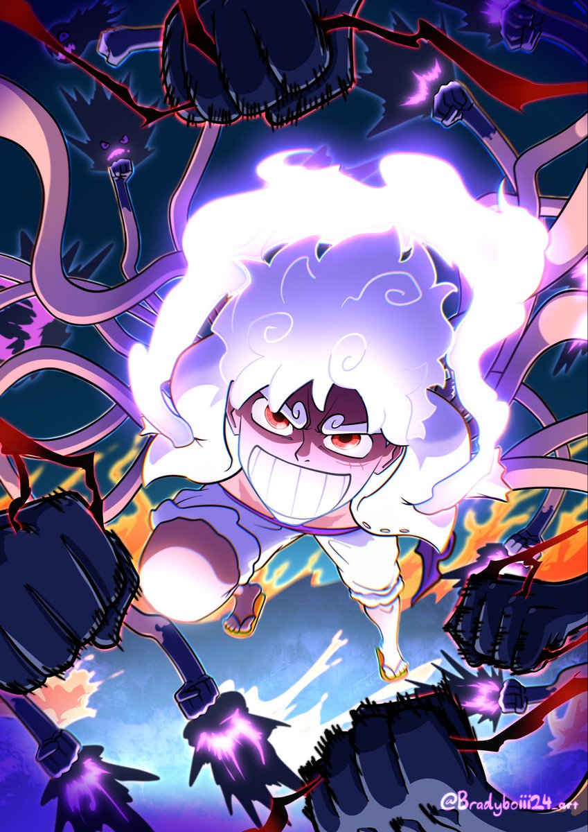 bradyboii24_art's tweet photo. Dawn Kraken Gattling
#onepiece #digitalart #procreateart #monkeydluffy #luffy #sungod #nika #gear5 #digitalartwork #Onepiecefanart #manga https://t.co/vOb2YMZkmz