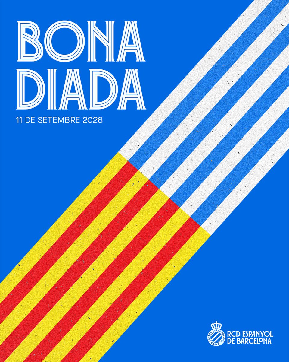 RCDEspanyol's tweet photo. Bona Diada, periques i pericos! #RCDE https://t.co/L7PL68Va9F