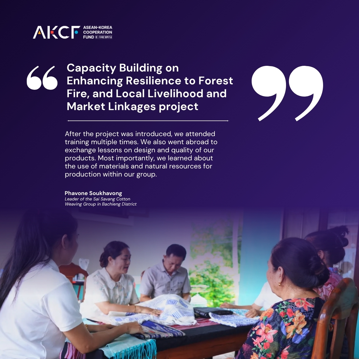 akcf_pmt's tweet photo. The Capacity Building on Enhancing Resilience to Forest Fire, and Local Livelihood and Market Linkages Project has been supporting communities in strengthening forest-based livelihoods through skills development, enterprise support, and stronger market linkages. https://t.co/CSO3HvL0om