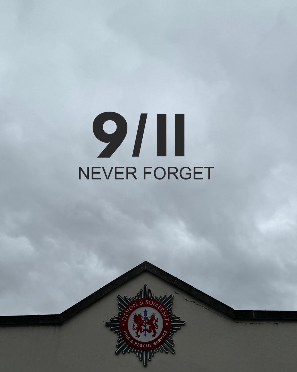 DSFireUpdates's tweet photo. Today we honour the memory of those who lost their lives 25 years ago on 11 September 2001.

We remember the brave firefighters and emergency service workers who selflessly responded to help those in need.

We will never forget.

#NeverForget #RemeberTheSky https://t.co/EJnZkNr1Us