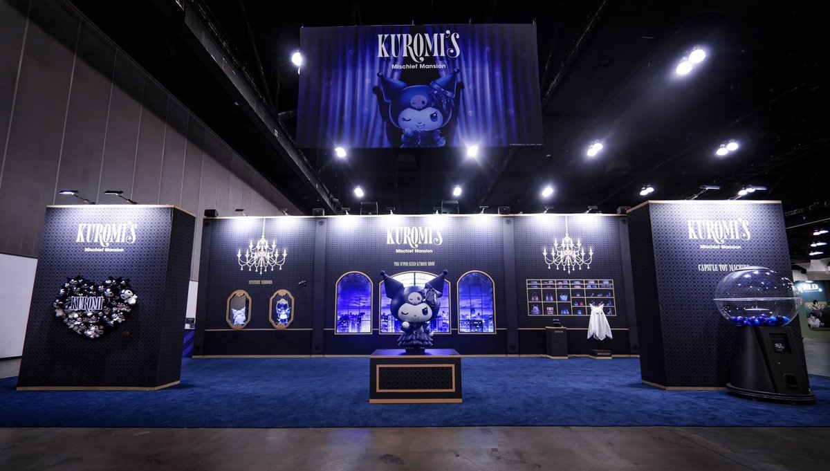 kodai100_x's tweet photo. ロサンゼルスで開催された、KCON LAの特設ブースにて「Kuromi‘s Mischief Mansion」のデジタル体験コンテンツ制作を担当しました。

https://t.co/zNQtkkIxxK https://t.co/6ntPiLmjwd