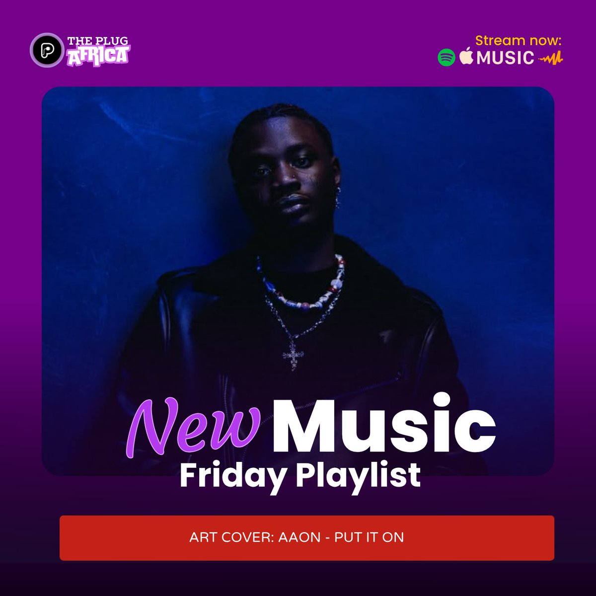 ThePlugAfricaNG's tweet photo. JUST PRESS PLAY ▶️: We're kicking off Our New Music Friday with a fresh curation ♥️, starring @Iamaaon on our latest cover art

Click the link on our bio to groove with us and follow The Plug Africa https://t.co/bUsAvfUiSZ