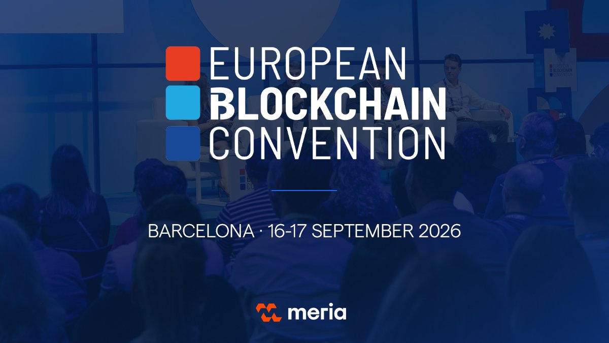 Meria_Finance's tweet photo. Let's meet at the European Blockchain Convention!

📍 Barcelona
📅 September 16–17

If you're building around regulated digital assets and staking is on your roadmap, let's meet up there.

Reach out to our teams, they'll be happy to chat ☕️ https://t.co/ZGLd4MuMqa