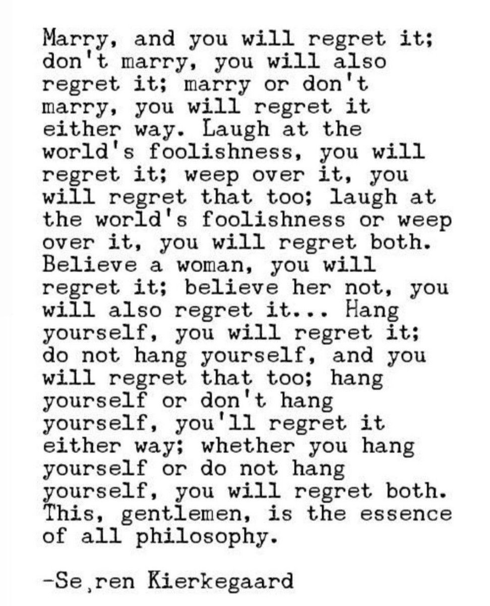 Kierkegaarddd's tweet photo. Kierkegaard wrote it like nobody else https://t.co/9ki5ShvDLZ